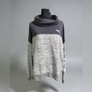 Victoria's Secret Two-Tone Gray Cowl Neck Sweater